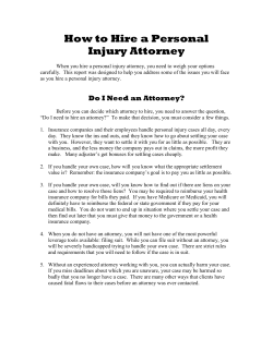 Five things to Consider when hiring a personal injury attorney