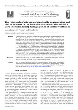 The relationship between carbon dioxide concentration and visitor