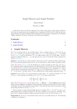 Ample Sheaves and Ample Families