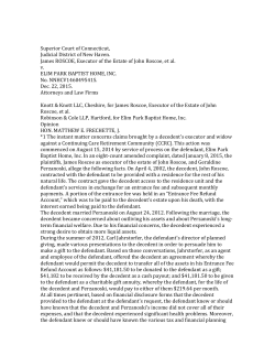 Superior Court of Connecticut, Judicial District of New Haven. James