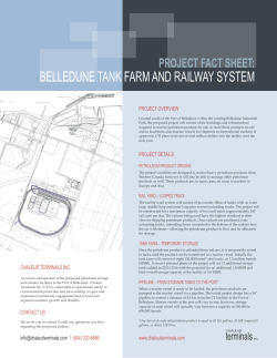 Chaleur Terminals Fact Sheet English