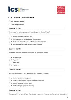 LCS Level 1c Question Bank