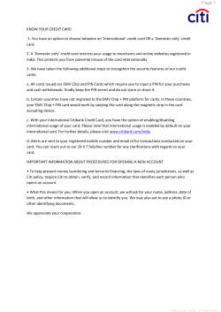 Know Your Credit Card