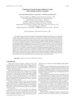 Comparison of Tensile Strength of Different Carbon Fabric