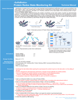 Protein Redox State Monitoring Kit
