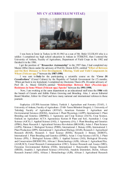 TARLA BİTKİLERİ dersini veren &ouml;ğretim &uuml;yesinin &ouml;zge&ccedil;mişi File