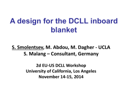 A design for the DCLL inboard blanket - UCLA