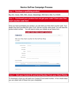 Navico GoFree Campaign Process Step 1