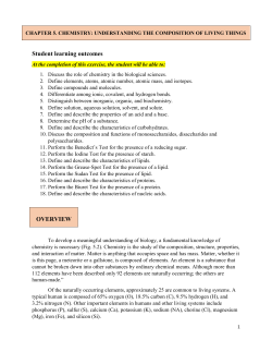 Iodine Test for Starch