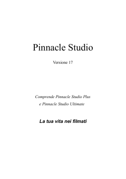 Pinnacle Studio 16 Manuale