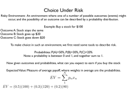 Choice Under Risk