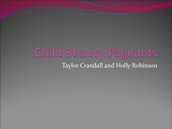 Child Beauty Pageants