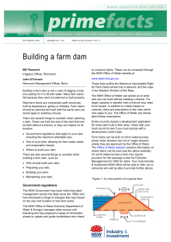Building a farm dam - Richmond Valley Council