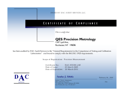 QES Sol Prec Metrology17025 Exp 21-Mar-11