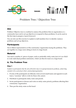 Problem Tree / Objective Tree ective Tree - Indaba