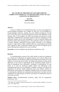 EFL STUDENTS` PREFERENCES TOWARDS WRITTEN