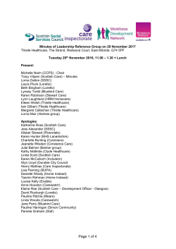 Draft Minutes of Leadership Reference Group &ndash; 29.11.16