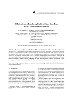 Diffusion Snakes - Computer Vision Group