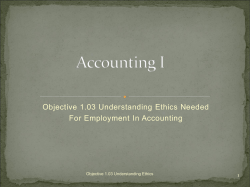Accounting I