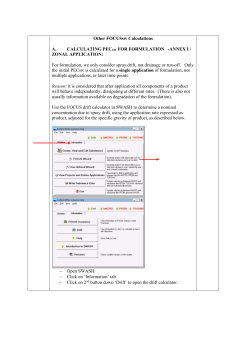 Other FOCUSsw Calculations A. CALCULATING PECSW FOR