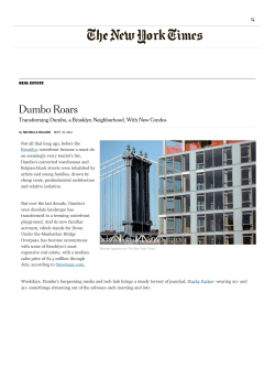 47 Bridge Street is featured in the NY Times