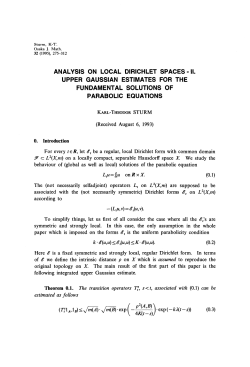 analysis on local dirichlet spaces-ii. upper gaussian