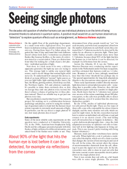 About 90% of the light that hits the human eye is lost before it can be