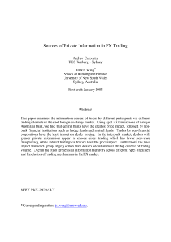 Sources of Private Information in FX Trading