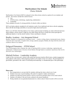 Choice School Application 2017-18