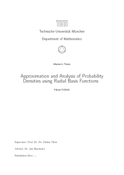 Approximation and Analysis of Probability Densities using