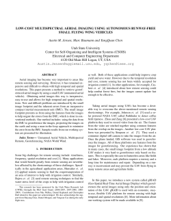 LOW-COST MULTISPECTRAL AERIAL