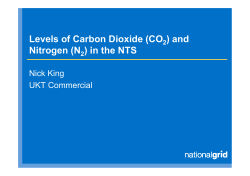 Levels of Carbon Dioxide (CO ) and Nitrogen (N ) in the NTS