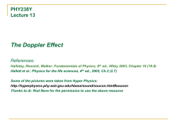 PHY238Y Lecture 13 - University of Toronto Physics