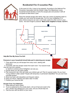 Residential Fire Evacuation Plan