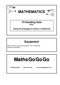 MATHEMATICS Y5 Handling Data 5701 Using the