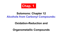 Chapter 12 Alcohols from Carbonyl Compounds