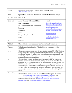 lbs d-tdoa evaluation group meeting