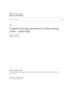 Cognitive learning outcomes in a cardiac nursing