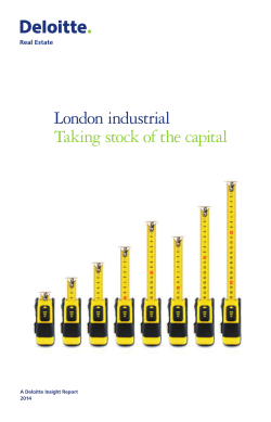London industrial Taking stock of the capital