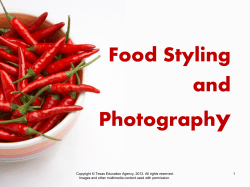 Food Styling and Photography