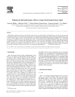 Enhanced photodynamic effects using fractionated laser light