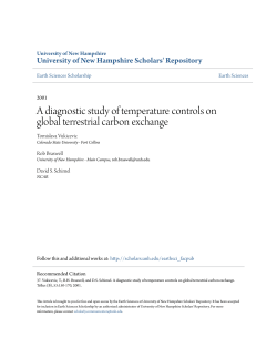 A diagnostic study of temperature controls on global terrestrial