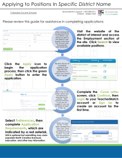 Applying to Positions In NC School Jobs Powered By TeacherMatch