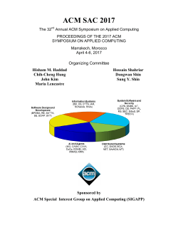 ACM SAC 2017 - Universidad Complutense de Madrid