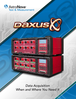 Data Acquisition When and Where You Need It