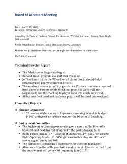 March Board Minutes 2015