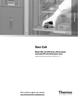 Forma Steri-Cult CO2 Incubator User Manual Rev. 19 [EN]