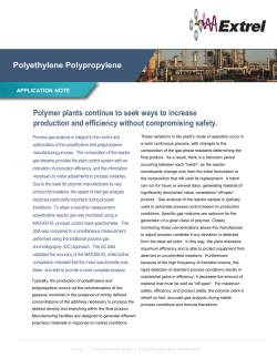 Polymer plants continue to seek ways to increase production