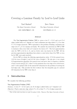 Covering a Laminar Family by Leaf to Leaf Links