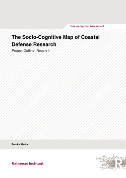 The Socio-Cognitive Map of Coastal Defense Research